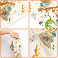 A1diee 50Pcs Dinosaur Fossil Party Favor Bags Roar Treat Candy Bags Little Dino Themed Plastic Goodie Bag T-Rex Jungle Gift Bags Party Decorations Supplies for Boys Girls Kids Birthday Baby Shower