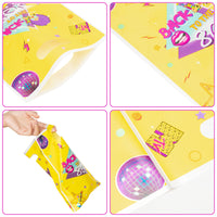 A1diee 60Pcs 1980s Party Favor Goodie Treat Bags I Love The 80s Retro Themed Snack Candy Plastic Bag for Back to The 80s Hip Hop Disco Throwback Birthday Carnivals Party Decorations Supplies Gift Bag